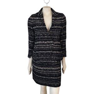 MM LAFLEUR Tweed Skirt Suit  2 Piece The Wells Jacket & Morningside Skirt SZ 8